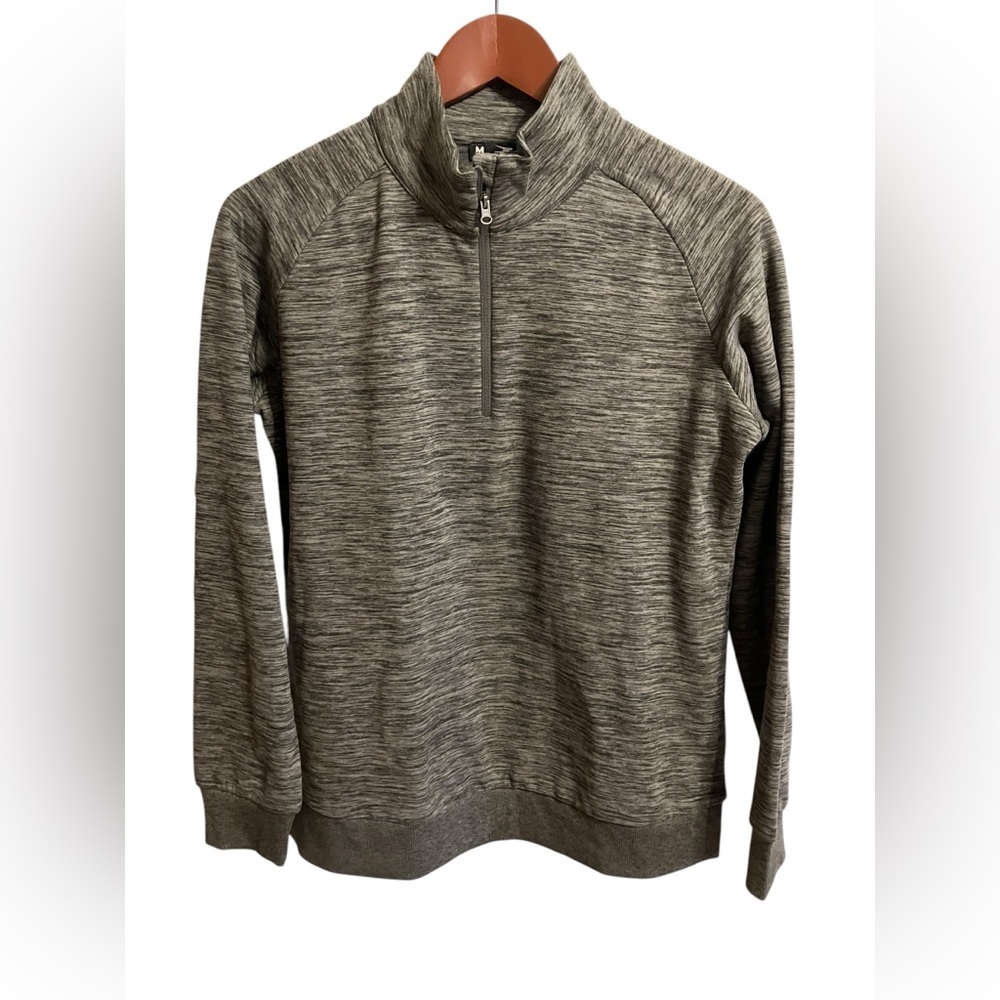 Crane Quarter Zip‎ Pullover Heathered Grey Womens size medium like new